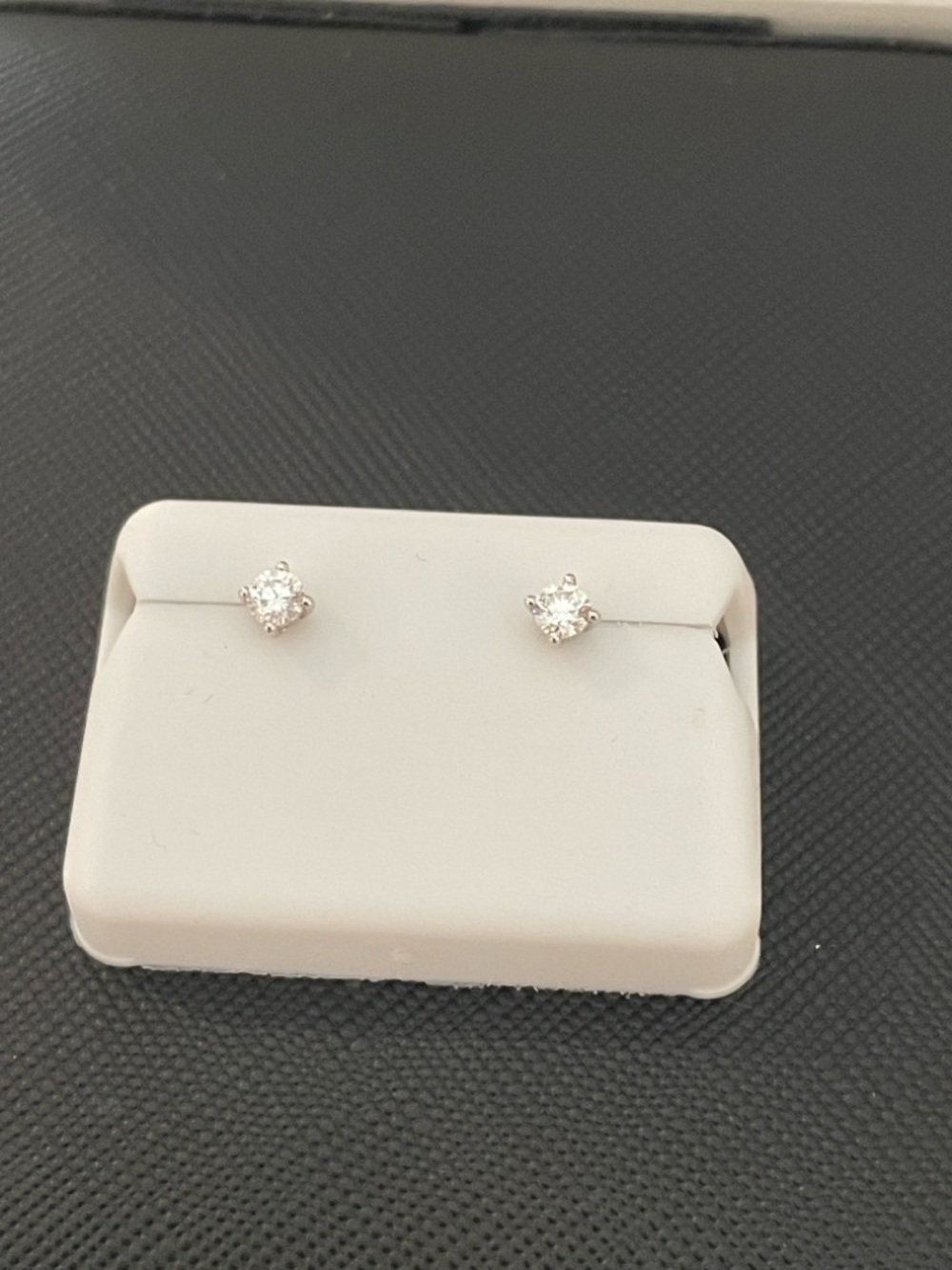 Sterling Silver Moissanite Stud Earrings - Silver